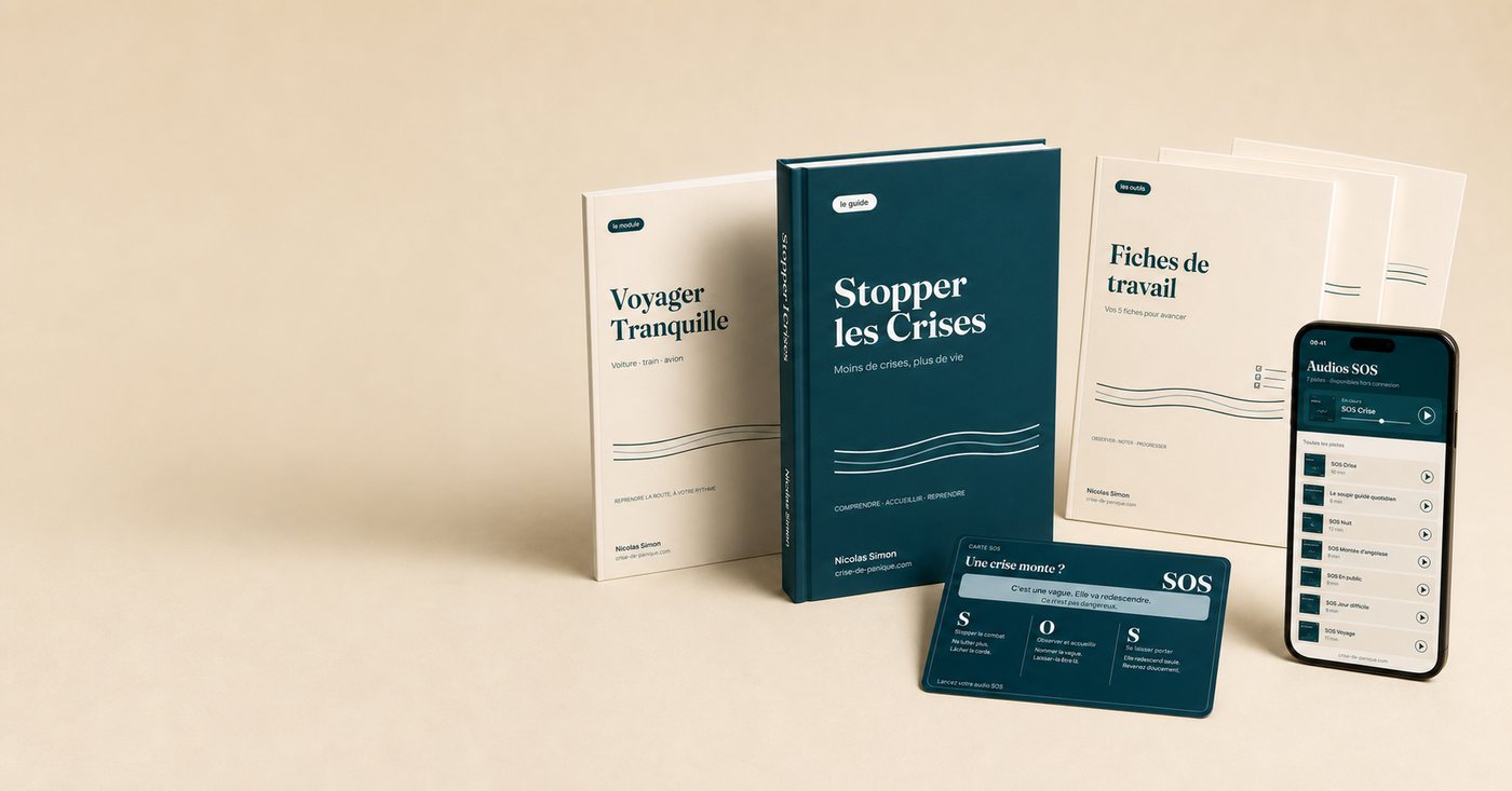 La méthode Stopper les Crises : le guide, les audios SOS, la carte SOS, le module transports et les fiches